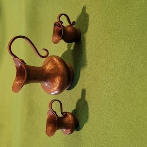 Miniature Vintage bronze pitcher set